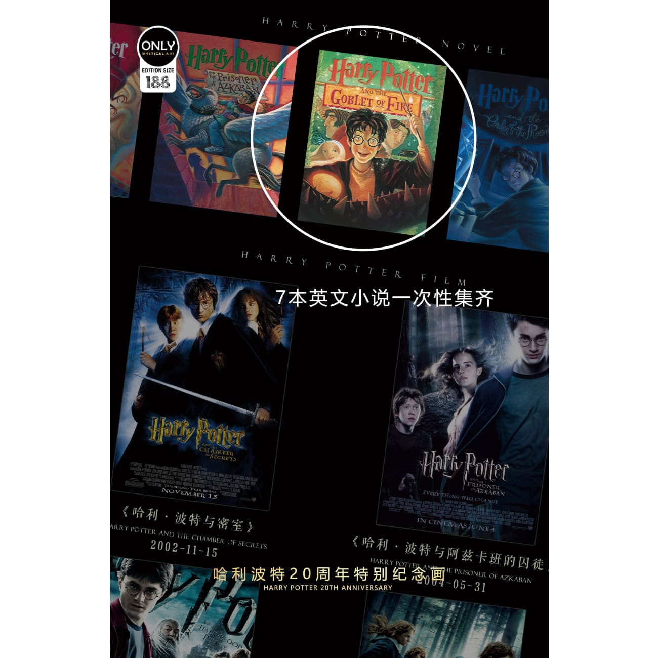Mystical Art - Harry Potter 20th Anniversary Special Poster Frame 