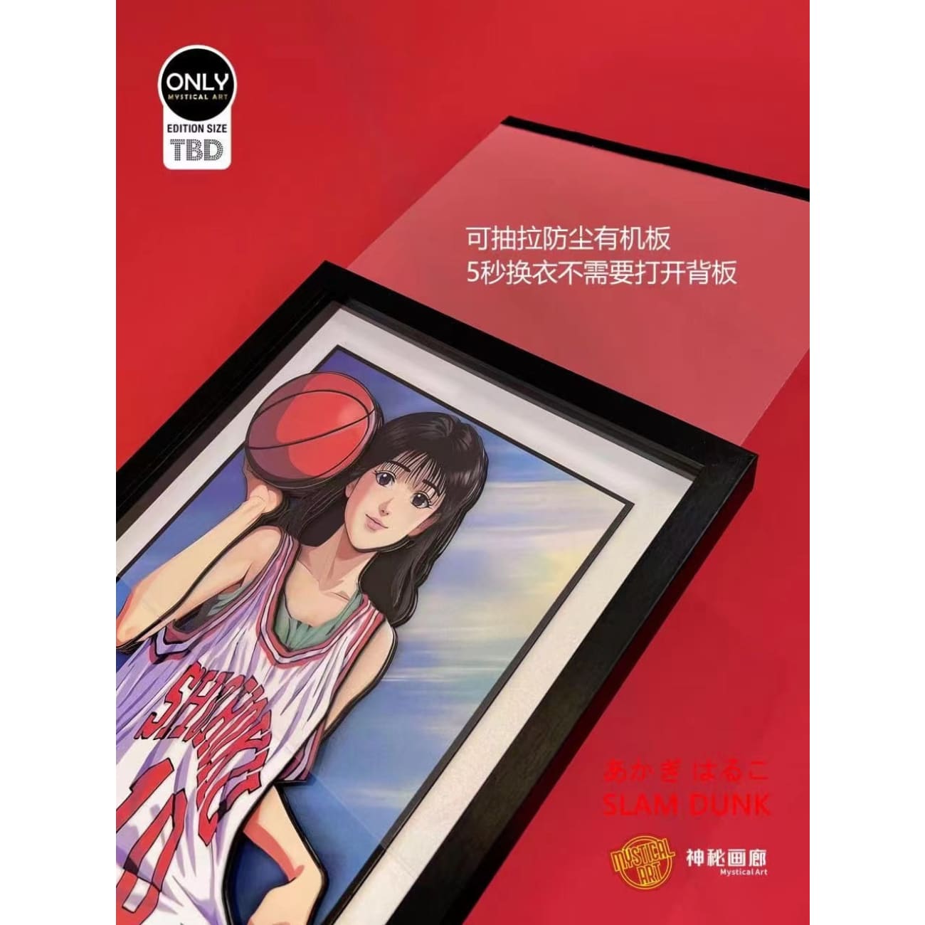 Mystical Art - Haruko Akagi 3D Cast Off Poster Frame