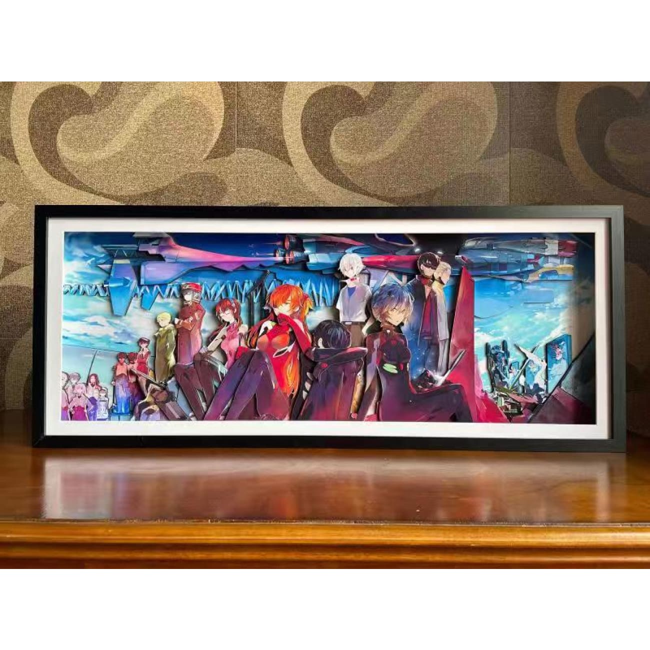 Mystical Art  - Neon Genesis Evangelion (EVA) Character 3D Poster Frame [86cm x 36cm]