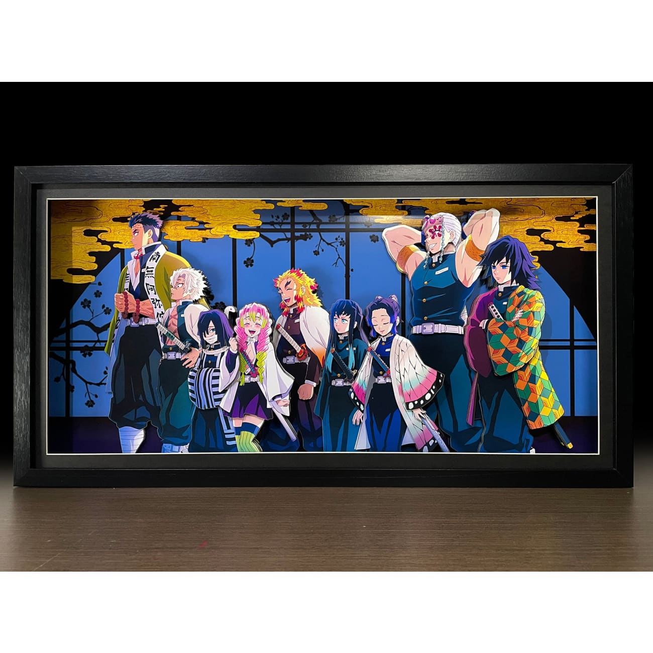 Mystical Art - Nine Hashira 3D Poster Frame
