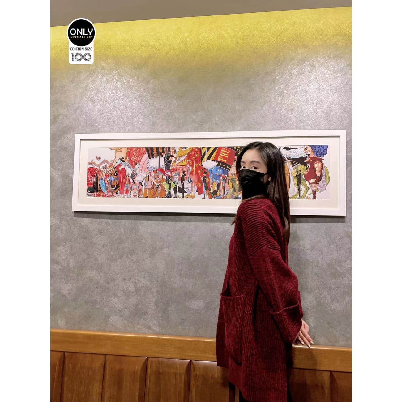 Mystical Art - One Piece Charecter side view 145cm Poster Frame