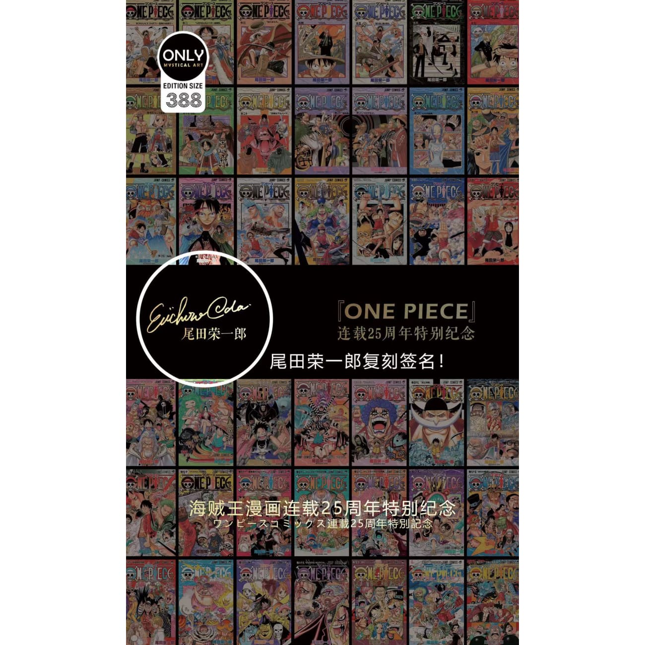 Mystical Art - One Piece Comics 25th Anniversary Special Commemorative Poster Frame