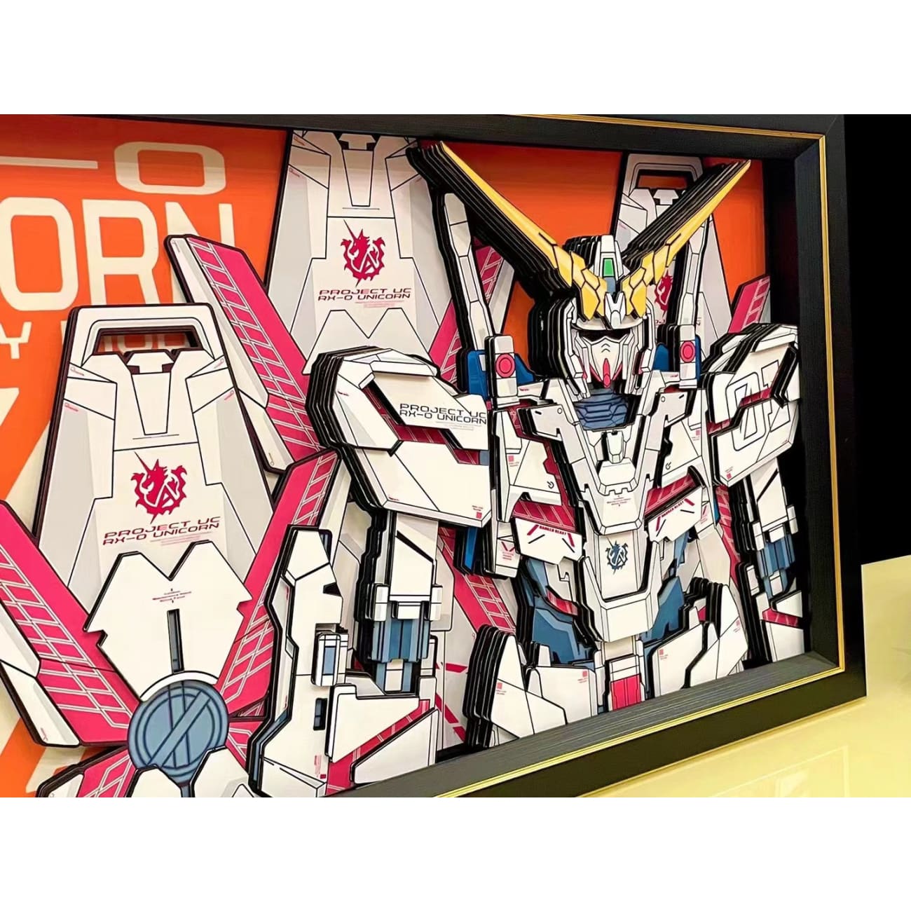 Mystical Art - RX-0 Unicorn Gundam / RX-0 Unicorn Gundam 03 Phenex 3D Poster Frame