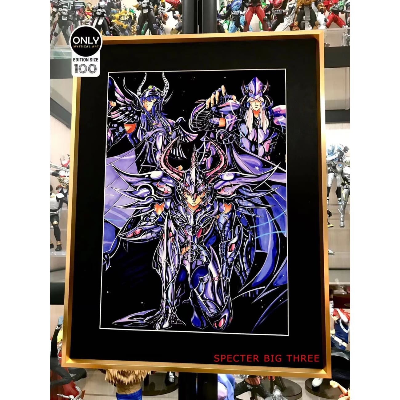 Mystical Art - Saint Seiya Secter Big three Poster Frame