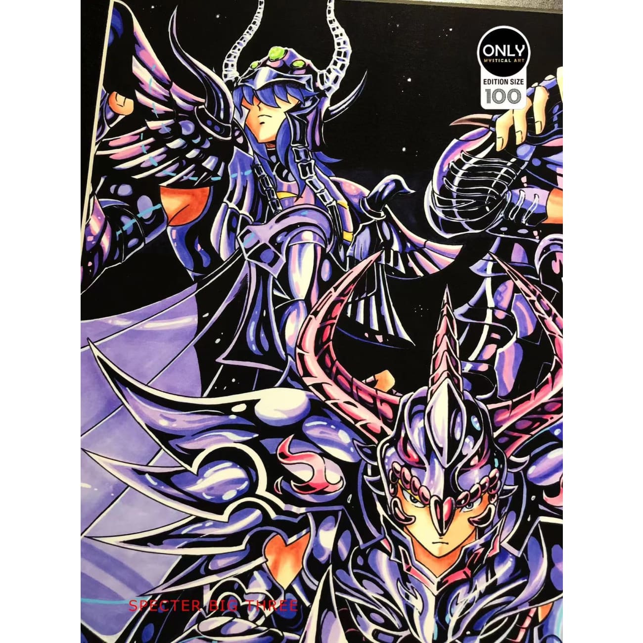 Mystical Art - Saint Seiya Secter Big three Poster Frame