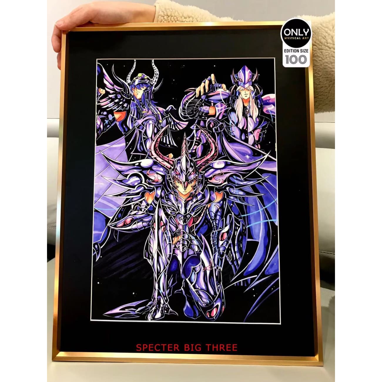 Mystical Art - Saint Seiya Secter Big three Poster Frame