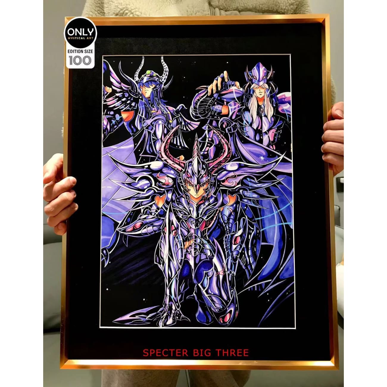 Mystical Art - Saint Seiya Secter Big three Poster Frame