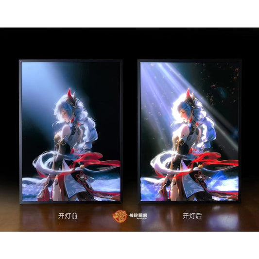Mystical Art - Shenhe Light Guide Poster Frame