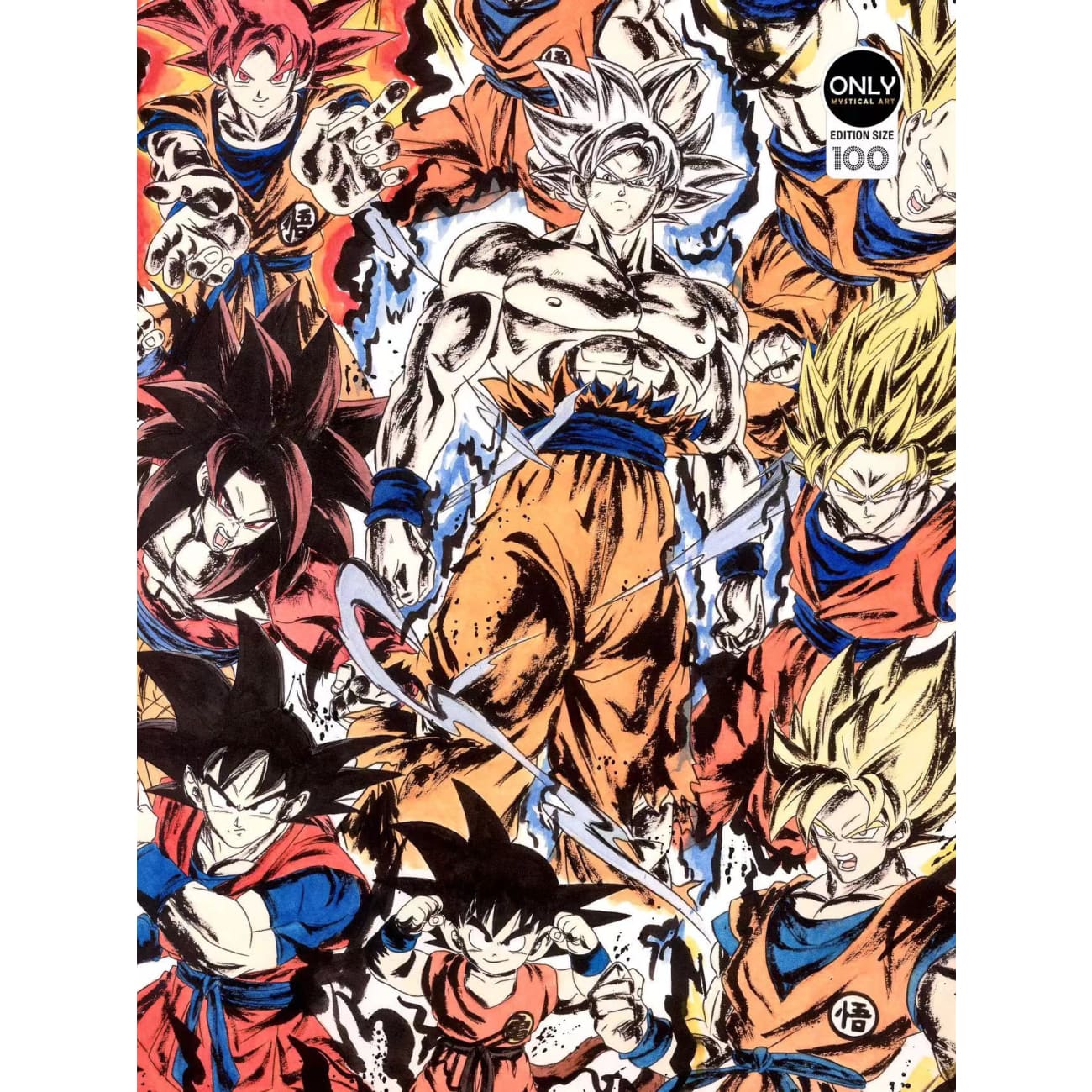  Mystical Art - Son Goku multiple forms [Large/ small]