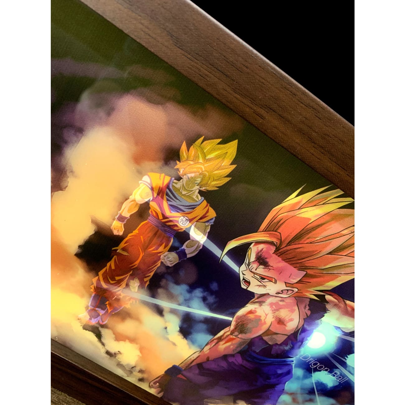 Mystical Art - Son Goku & Son Gohan Light Guide Poster Frame