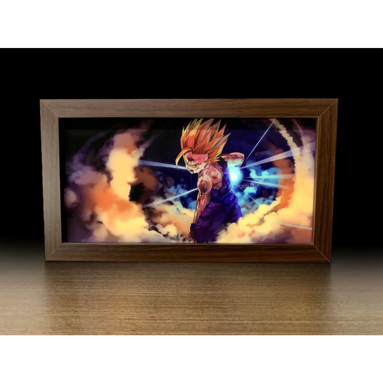Mystical Art - Son Goku & Son Gohan Light Guide Poster Frame