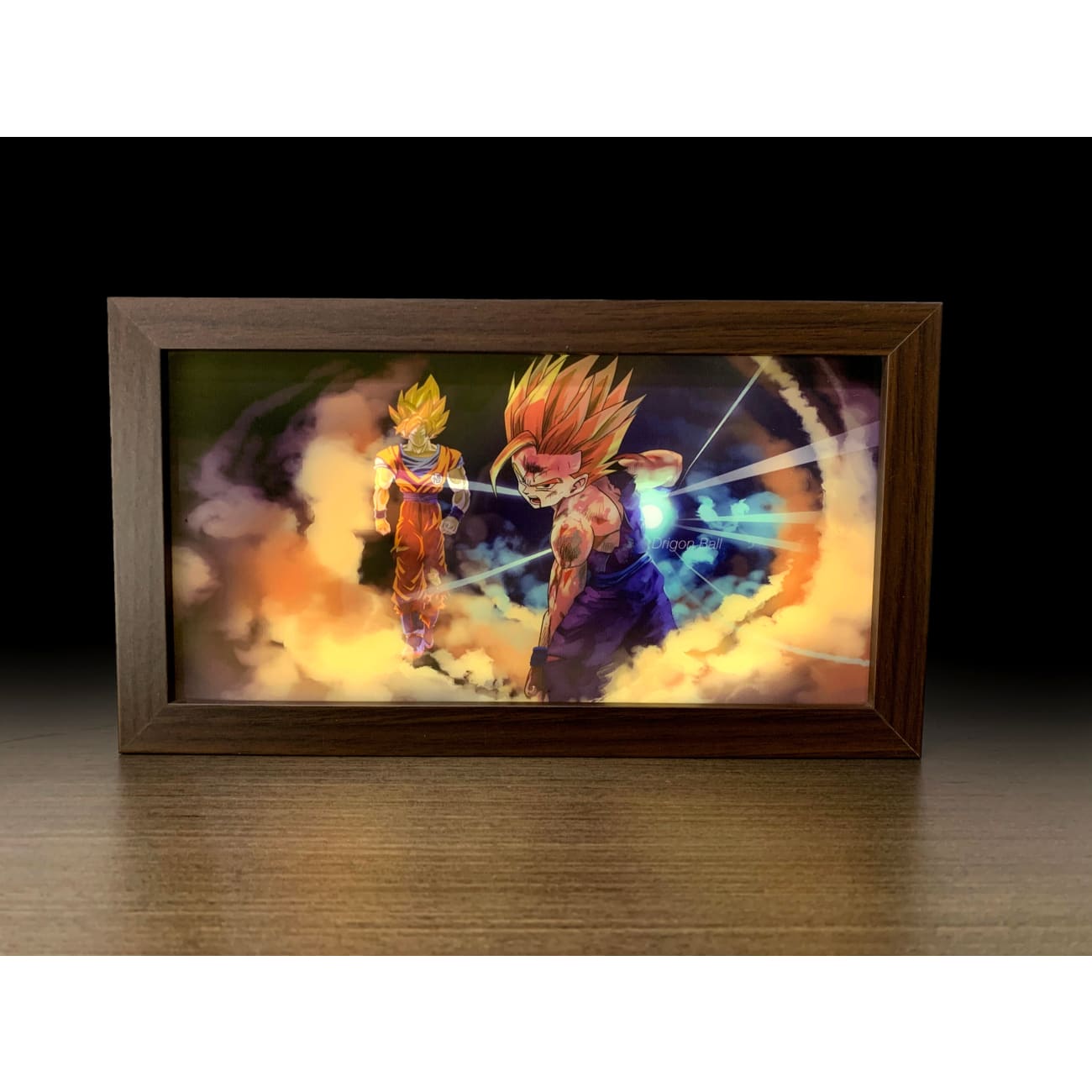 Mystical Art - Son Goku & Son Gohan Light Guide Poster Frame