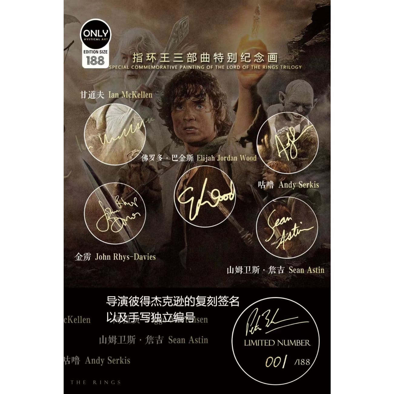 Mystical Art - The Lord of the Rings Special Commemorative Poster Frame