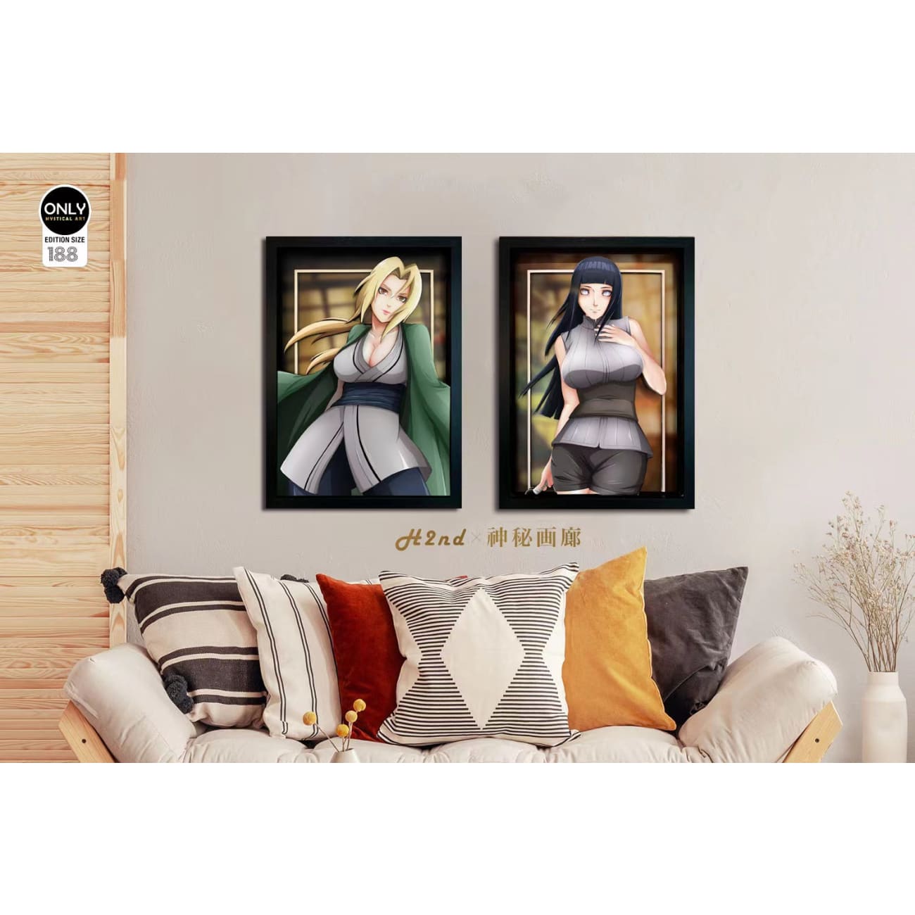Mystical Art x H2nd - Hinata Hyuga 3D Cast Off Poster Frame