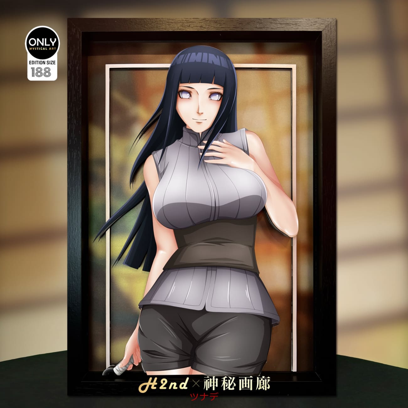 Mystical Art x H2nd - Hinata Hyuga 3D Cast Off Poster Frame