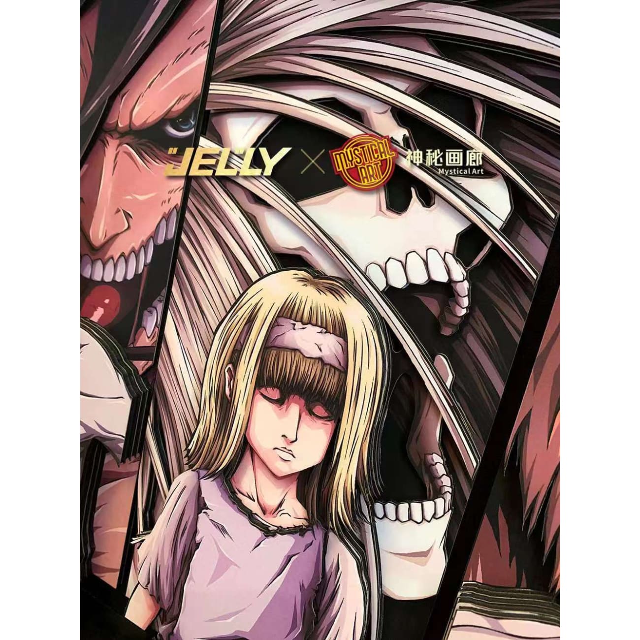 Mystical Art x Jelly - Nine Titans 3D Poster Frame
