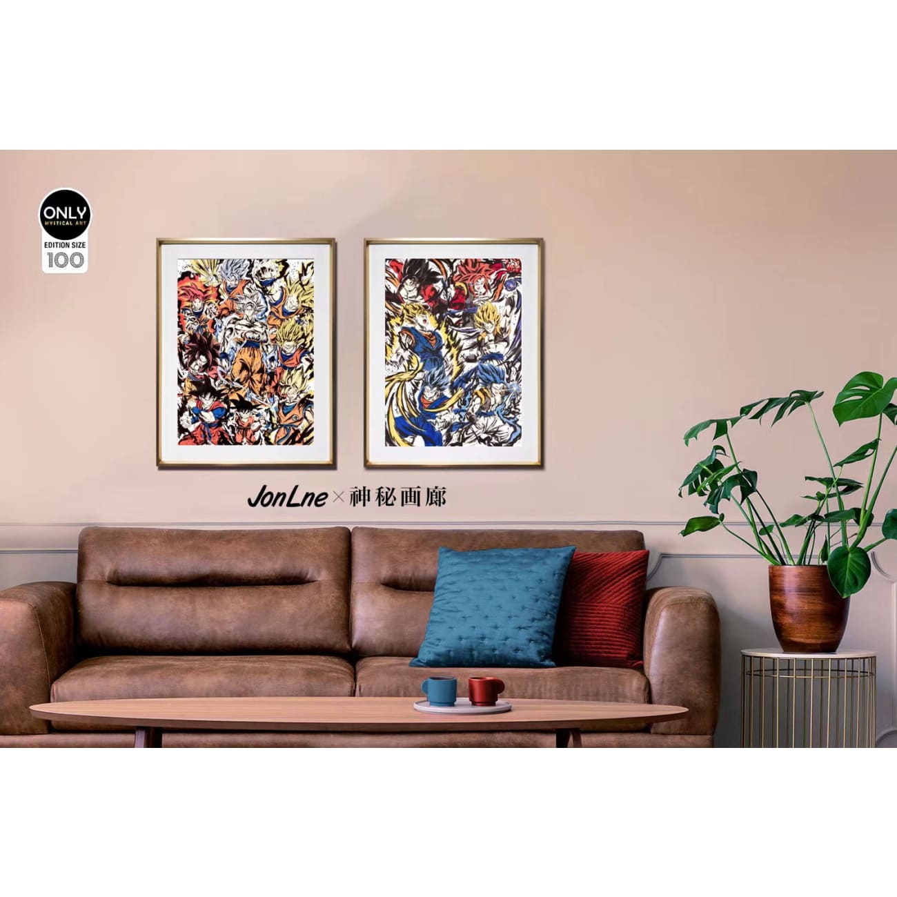 Mystical Art X Jonlne - Gogeta and Vegetto Poster Drawing [2 Variants]