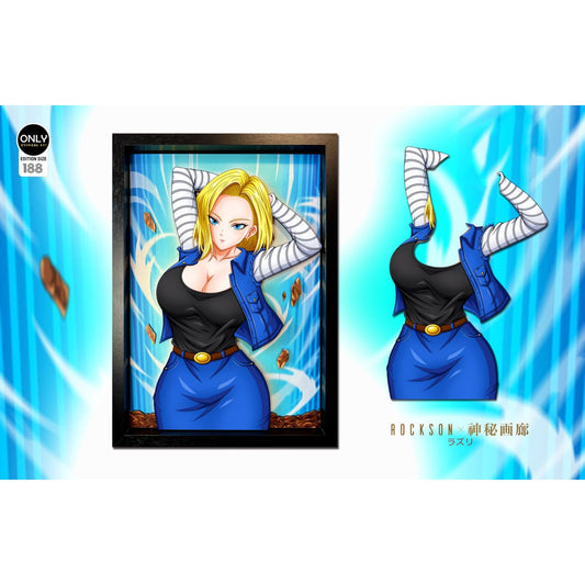 Mystical Art x Rockson - Android 18 3D Cast Off Poster Frame