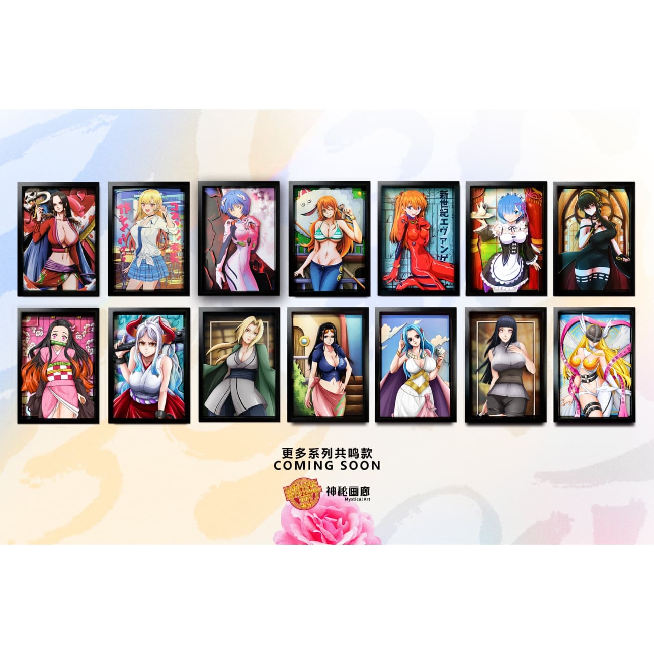 Mystical Art x Rockson - Angewomon 3D Cast Off Poster Frame