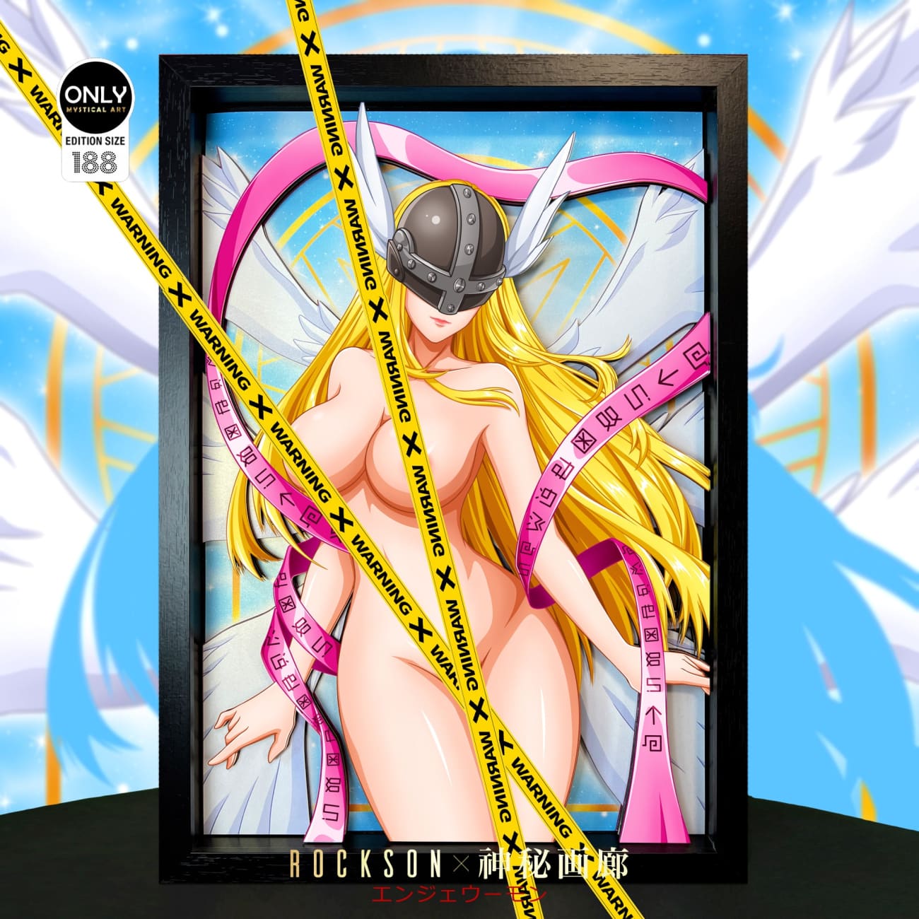 Mystical Art x Rockson - Angewomon 3D Cast Off Poster Frame