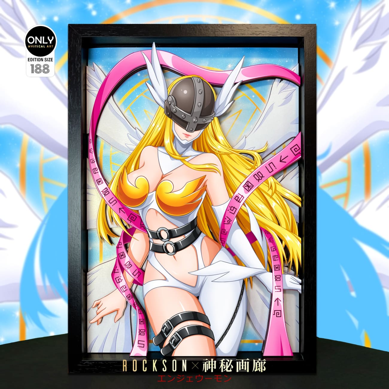 Mystical Art x Rockson - Angewomon 3D Cast Off Poster Frame