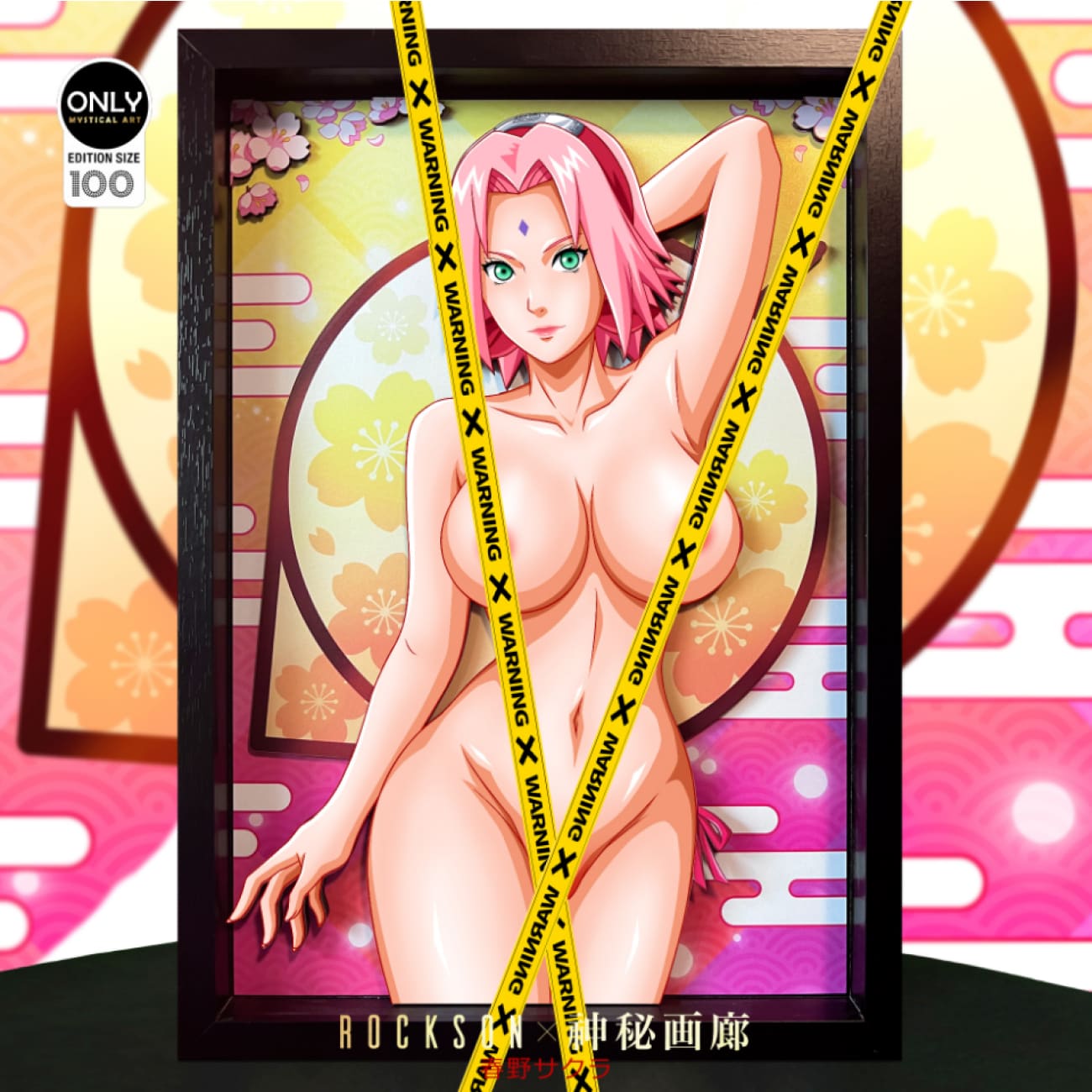 Mystical Art x Rockson - Haruno Sakura Swimsuit Ver. 3D Cast Off Poster Frame 