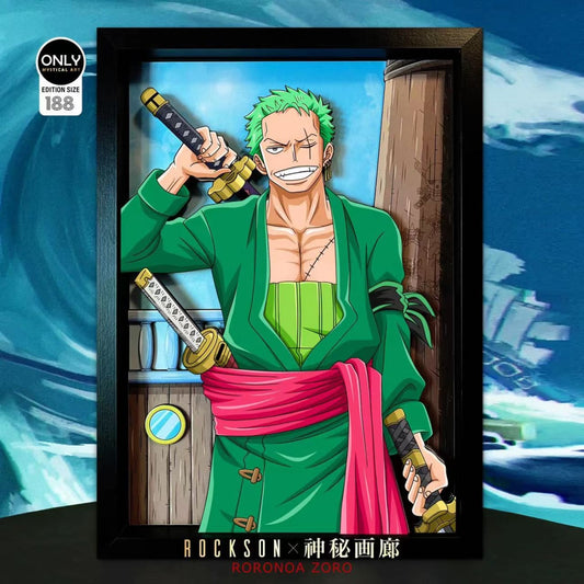 Mystical Art X Rockson - Roronoa Zoro 3D Cast Off Poster Frame [2 Variants]