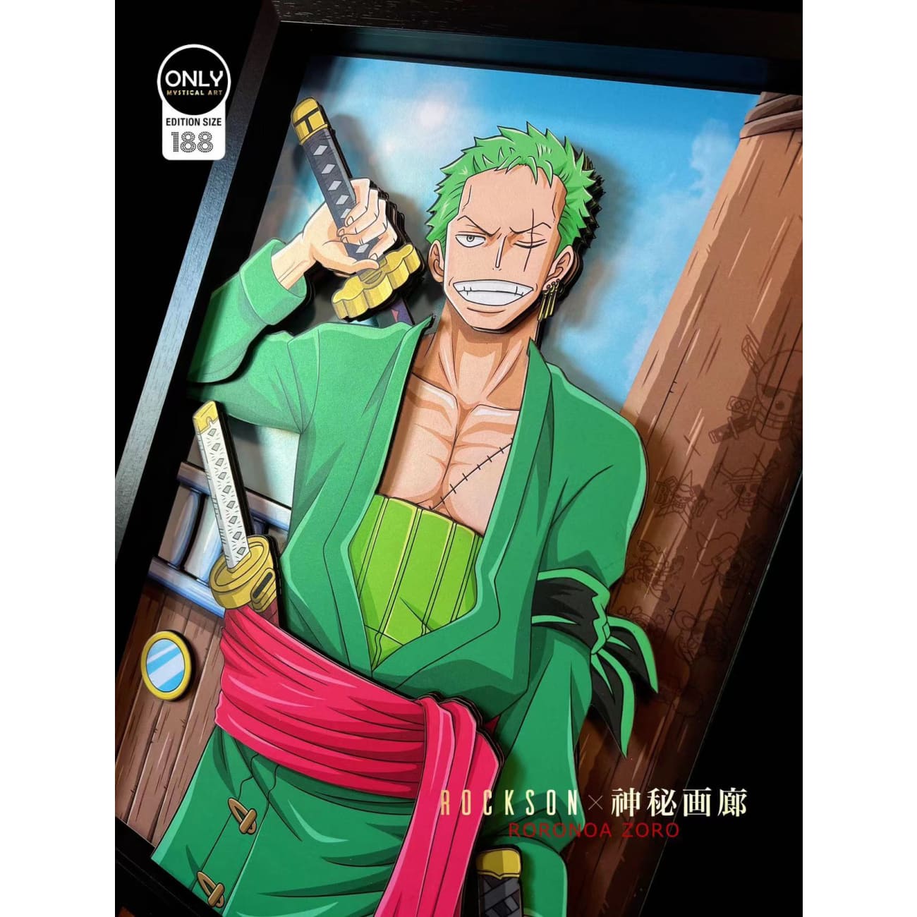 Mystical Art X Rockson - Roronoa Zoro 3D Cast Off Poster Frame [2 Variants]