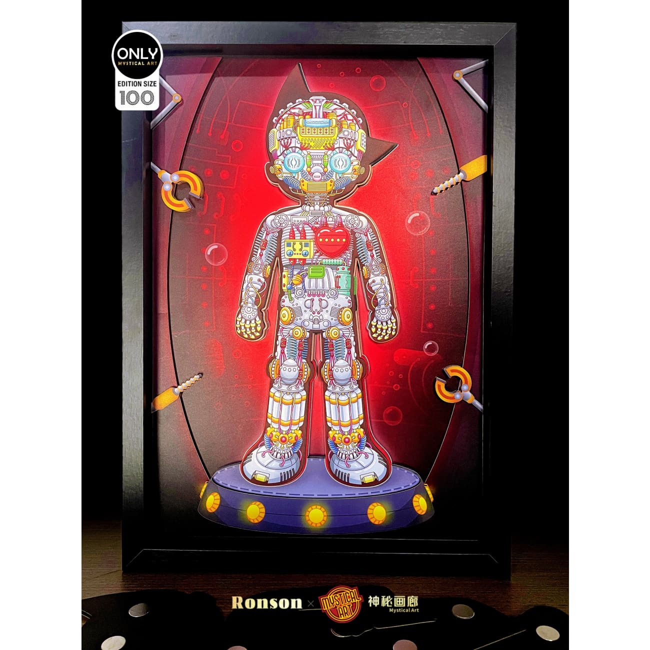 Mystical Art x Ronson - Atom Mechanical Detachable 3D Poster Frame