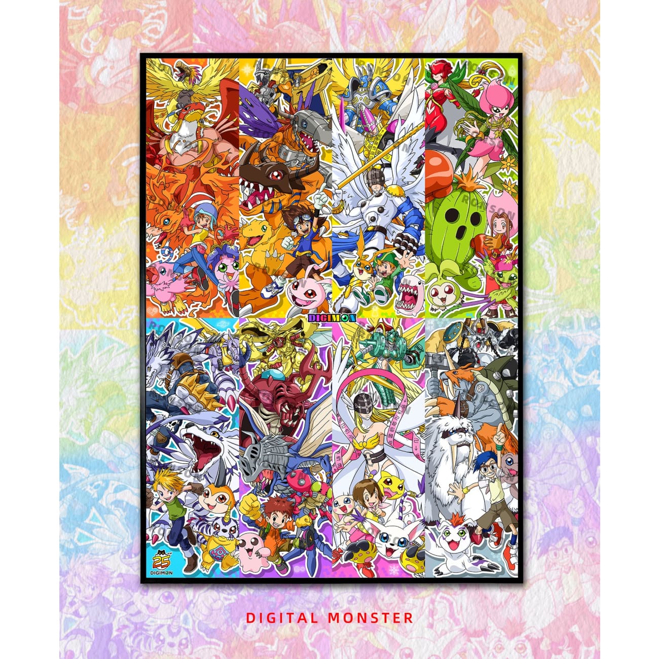 Mystical Art x Ronson - Digimon Adventure 25th Anniversary Poster Frame 