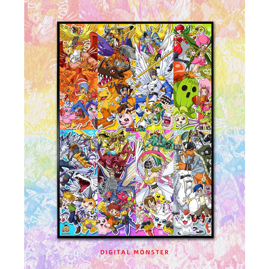 Mystical Art x Ronson - Digimon Adventure 25th Anniversary Poster Frame 