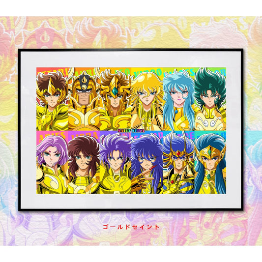 Mystical Art x Ronson - Knights of the Zodiac: Saint Seiya Poster Frame