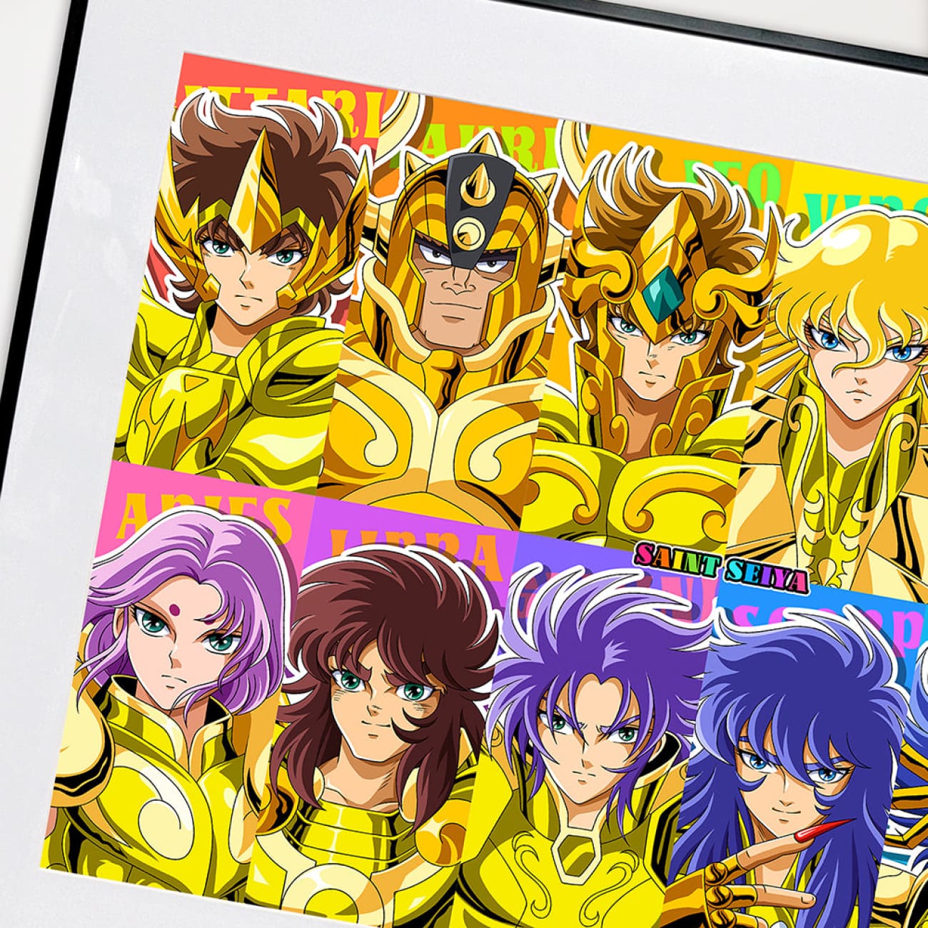 Mystical Art x Ronson - Knights of the Zodiac: Saint Seiya Poster Frame