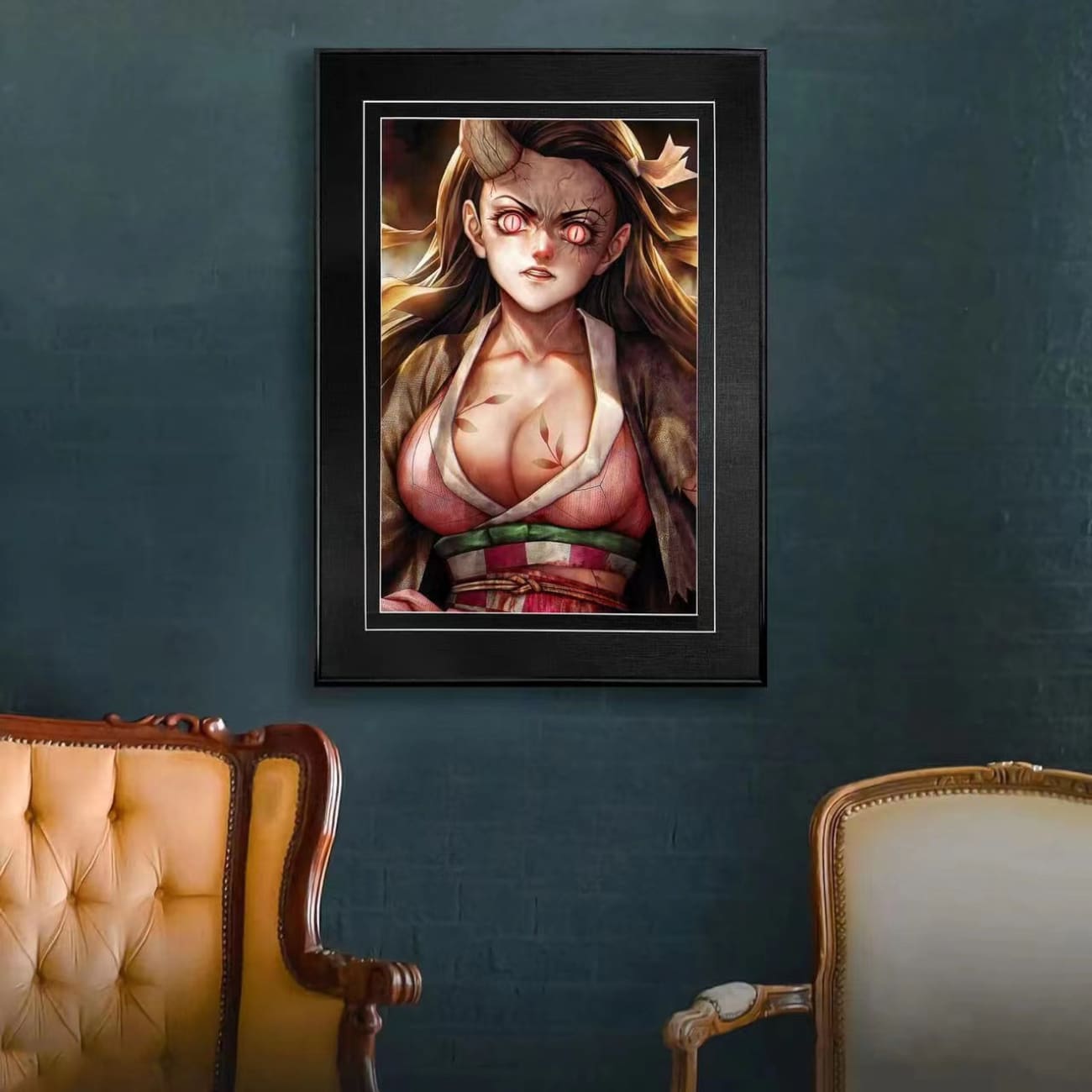 Nezuko Kamado Poster Frame [38cm x 53 cm]