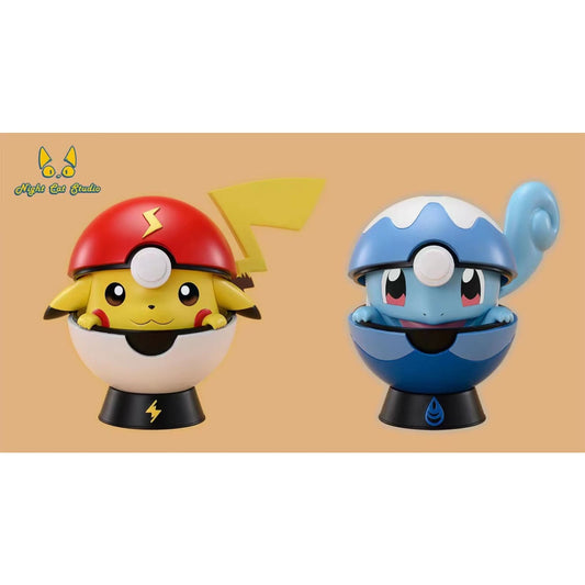 Night Cat Studio - Lightning Poke Ball Pikachu / Dive Poke Ball Squirtle
