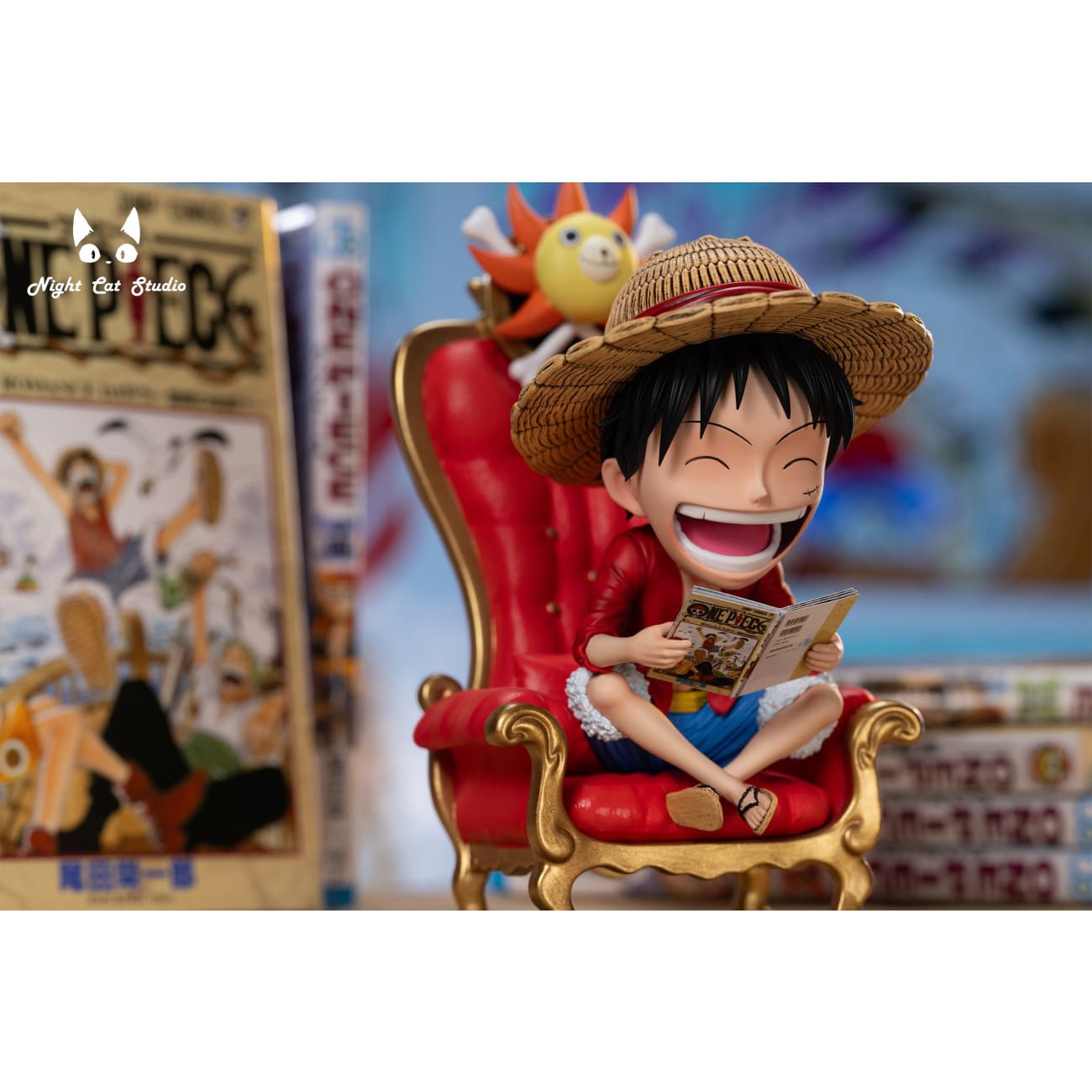 Night Cat Studio - Reading Comic Monkey D. Luffy [2 Variants]