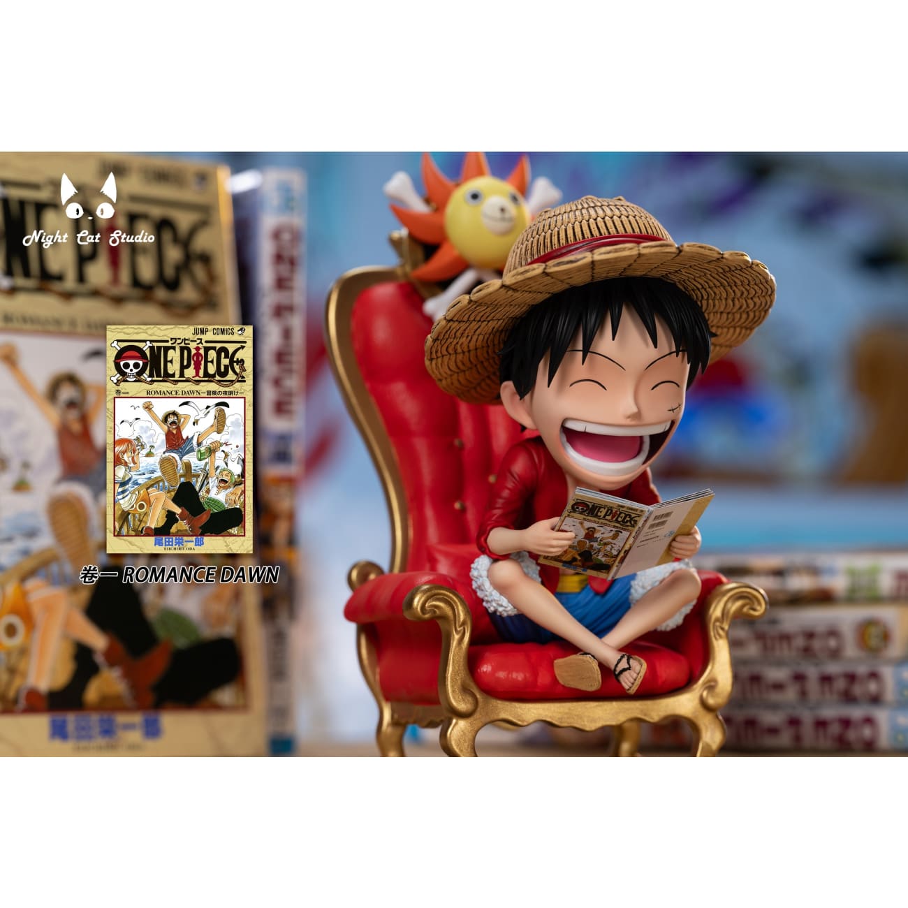 Night Cat Studio - Reading Comic Monkey D. Luffy [2 Variants]