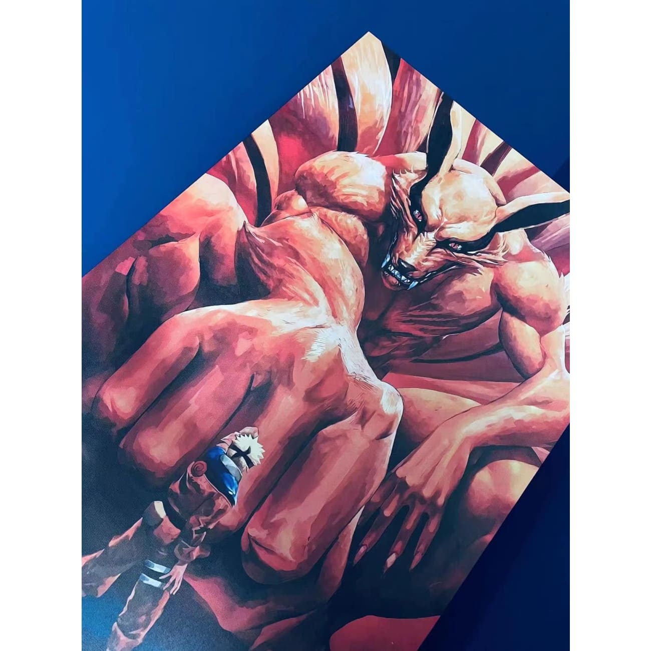 Nine Tail and Naruto Uzumaki poster Frame