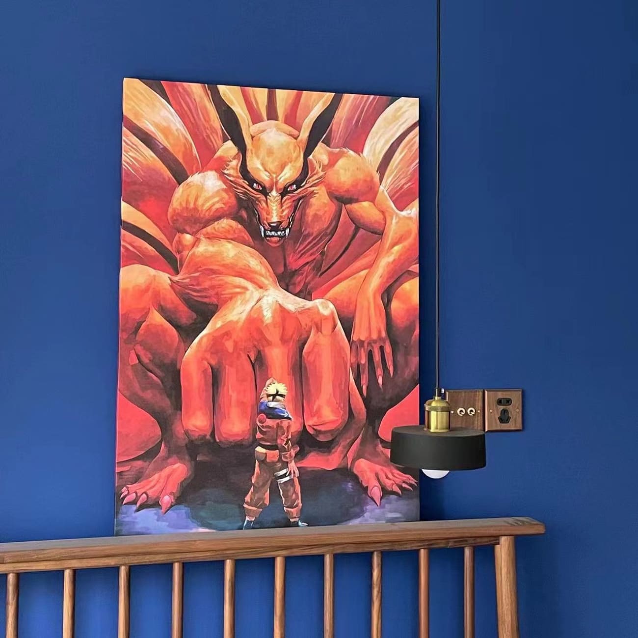Nine Tail and Naruto Uzumaki poster Frame
