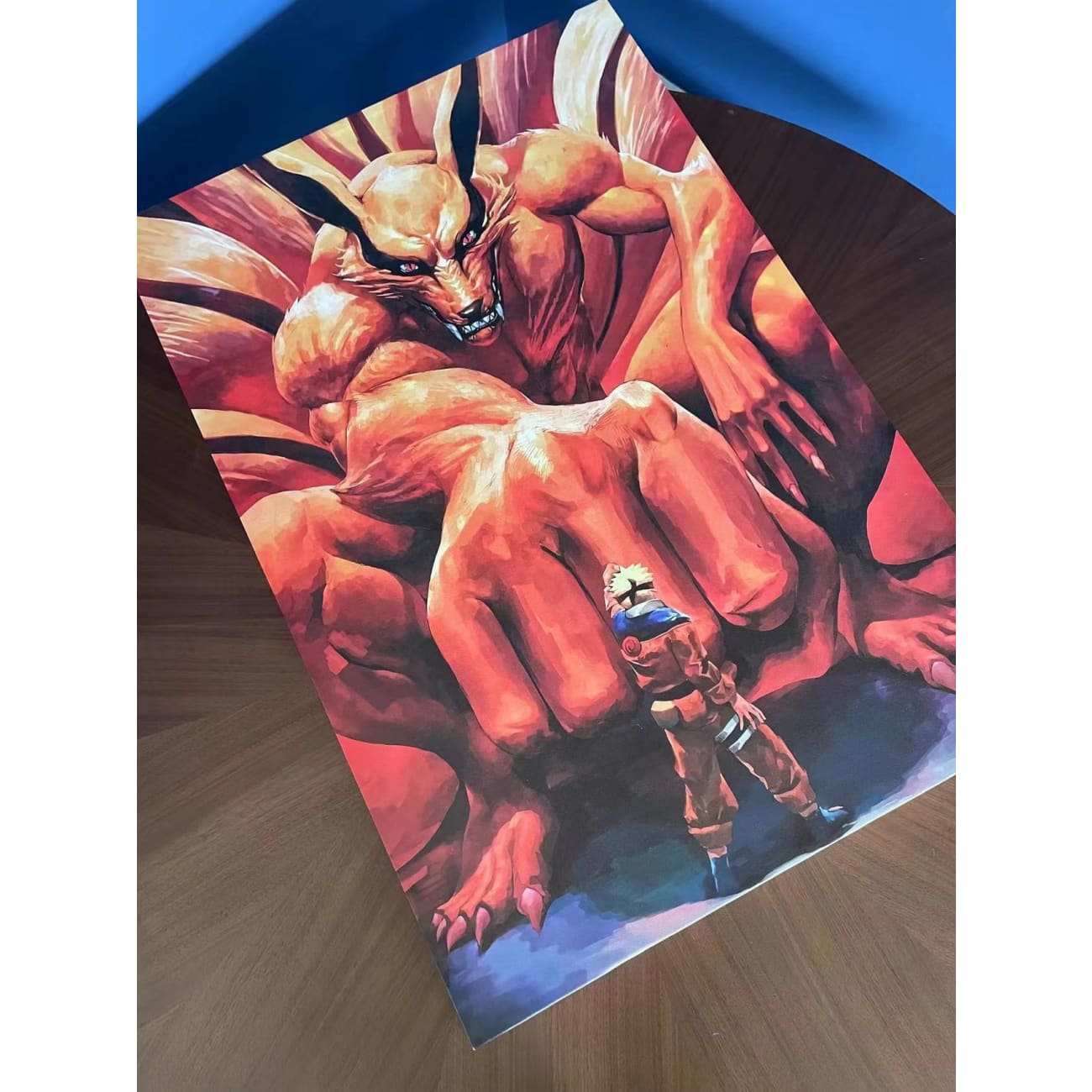 Nine Tail and Naruto Uzumaki poster Frame