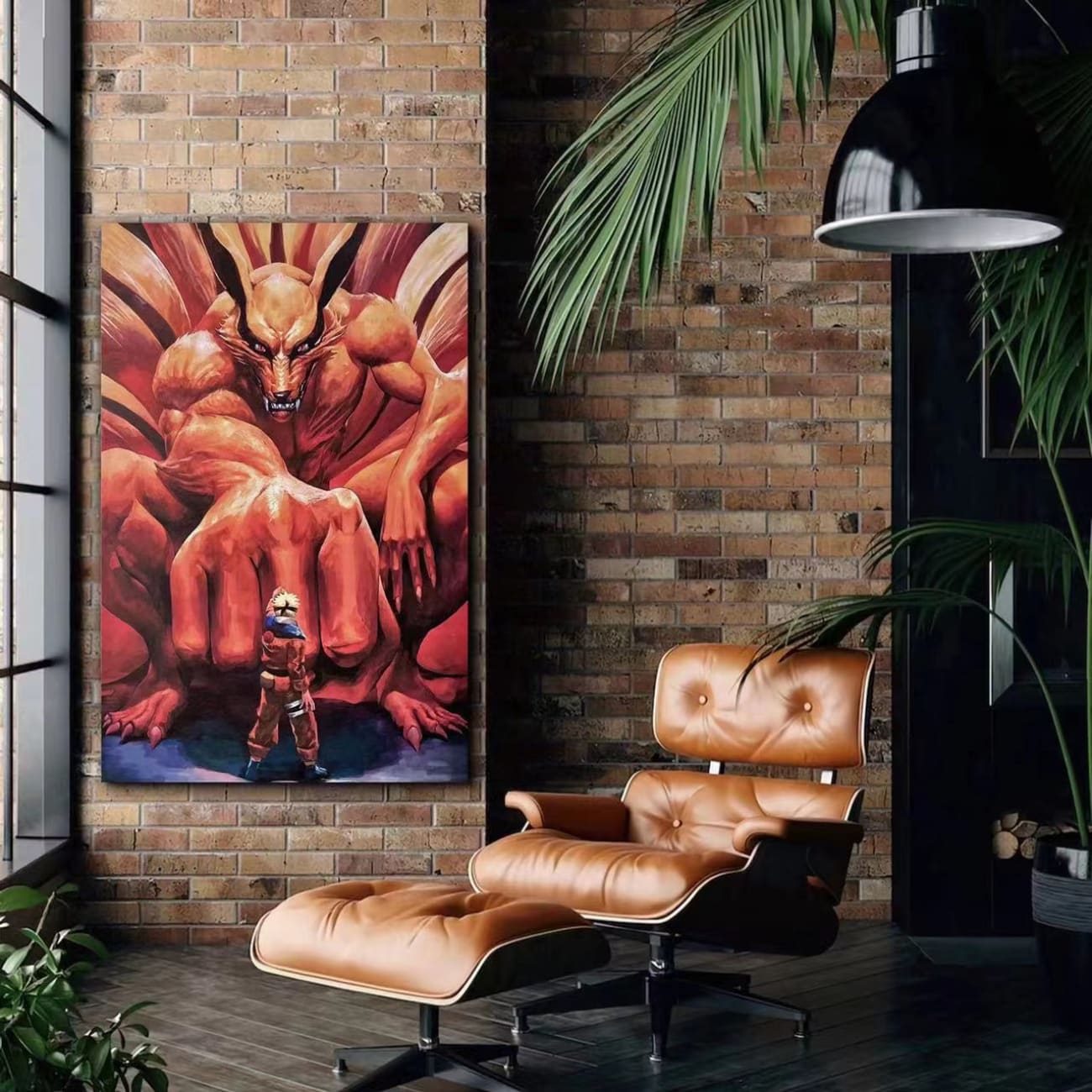 Nine Tail and Naruto Uzumaki poster Frame