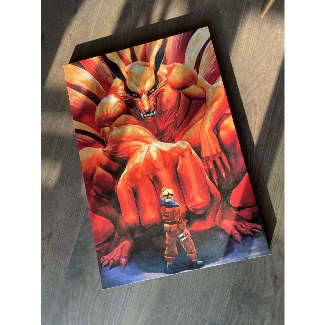 Nine Tail and Naruto Uzumaki poster Frame