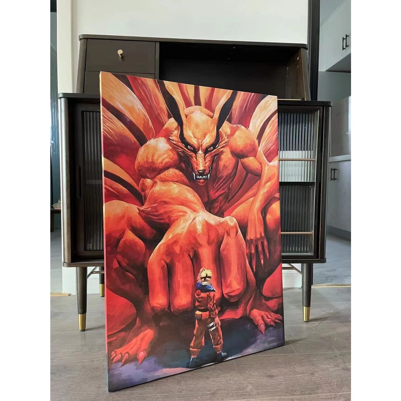Nine Tail and Naruto Uzumaki poster Frame
