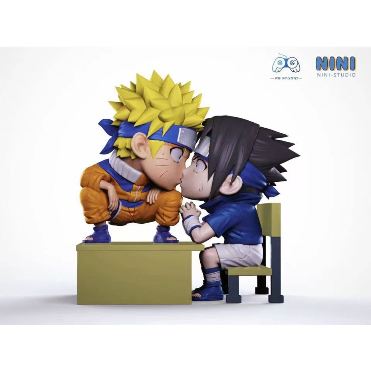 NiNi Studio x PG Studio - Kissing Naruto Uzumaki & Sasuke Uchiha