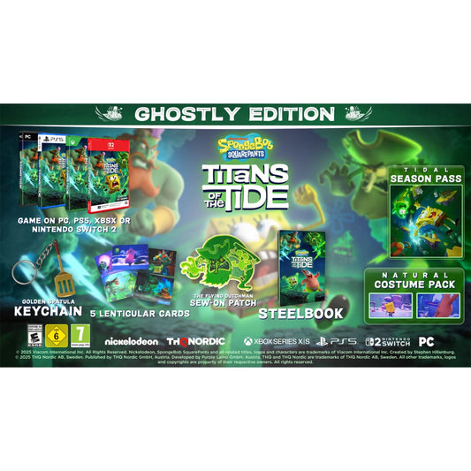 Nintendo Switch Game Title - SpongeBob SquarePants : Titans of the Tide - Ghostly Edition