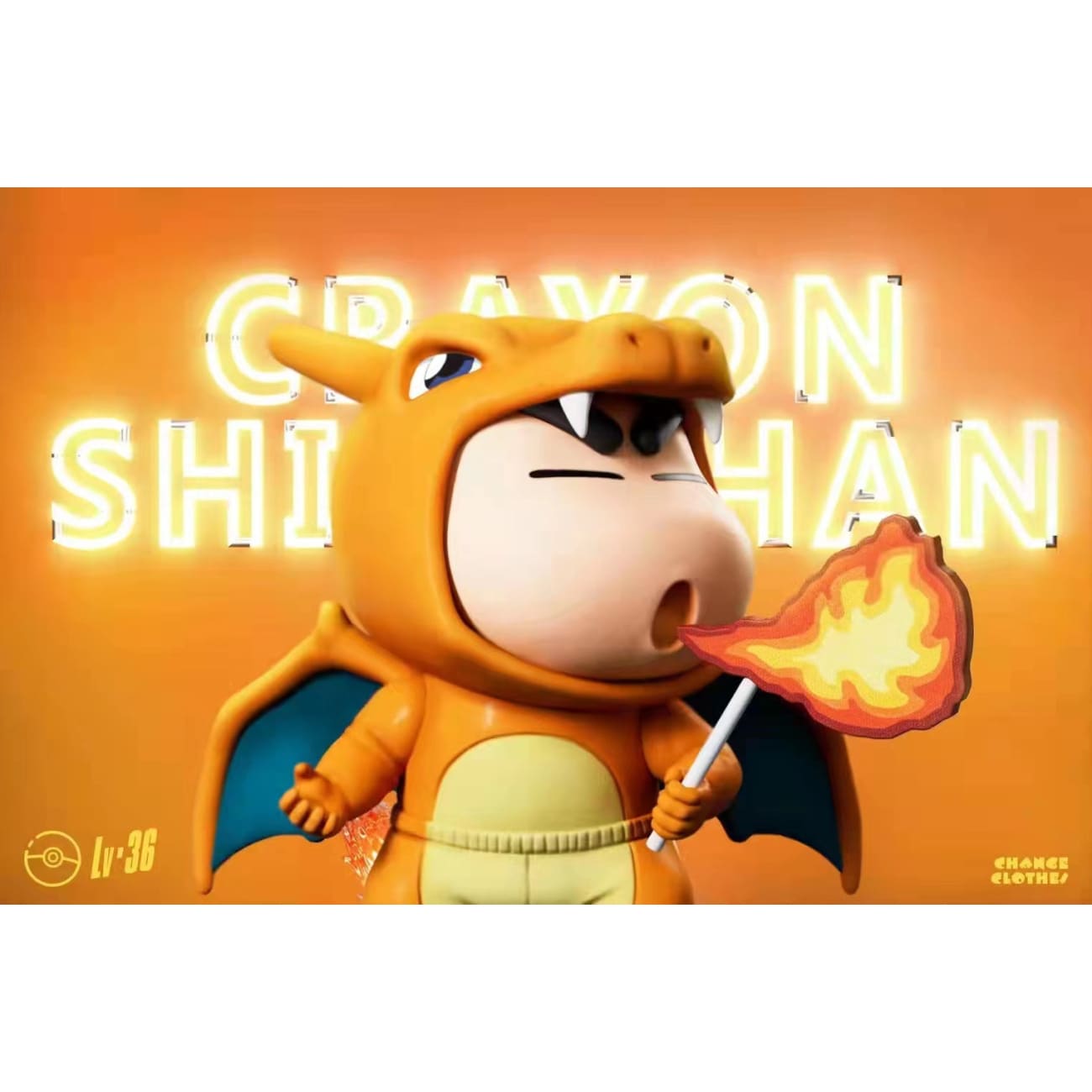 NPC studio - Shin Chan cosplay Charizard