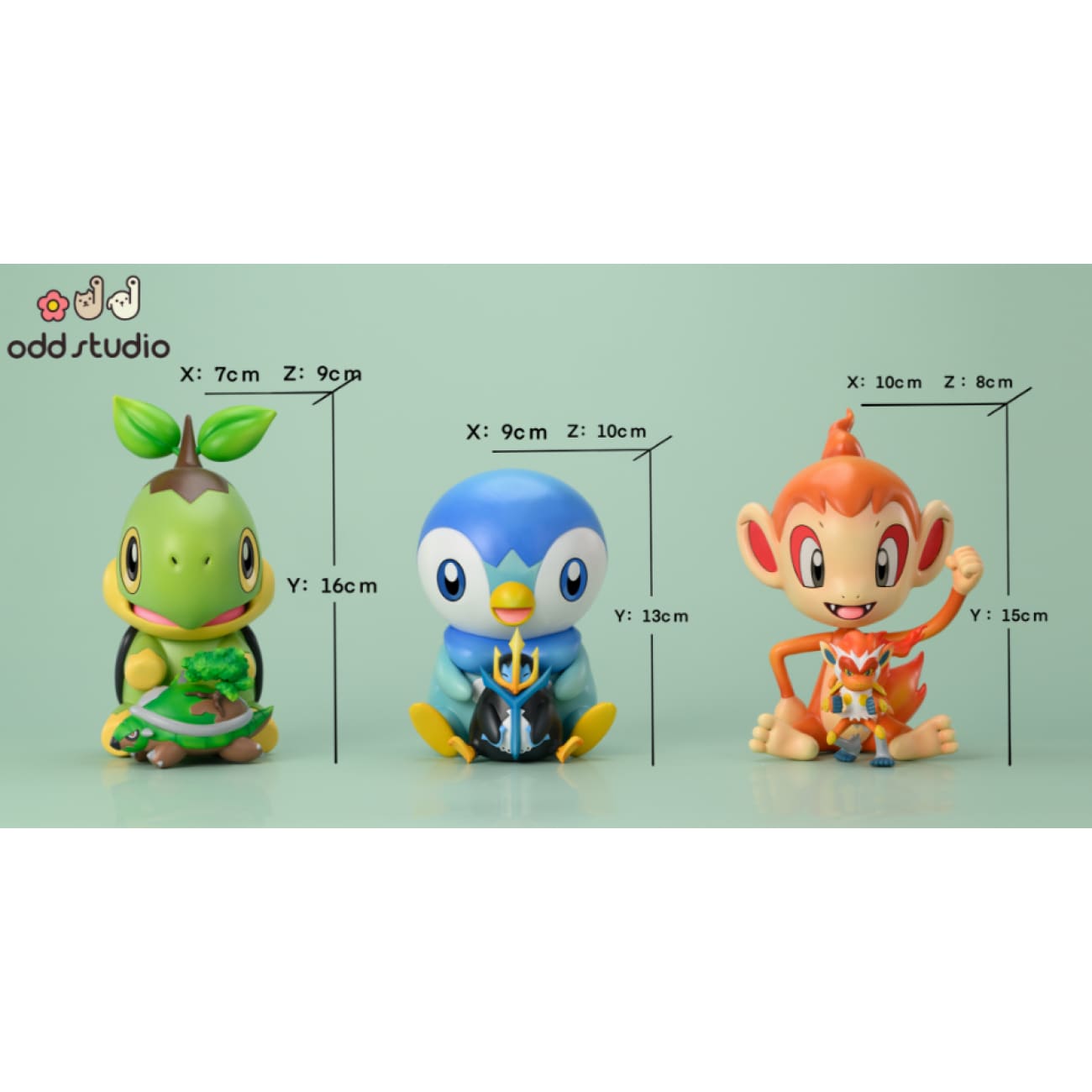 Odd Studio - Sinnoh Starter Pokemon Chibi Ver. [3 Variants]