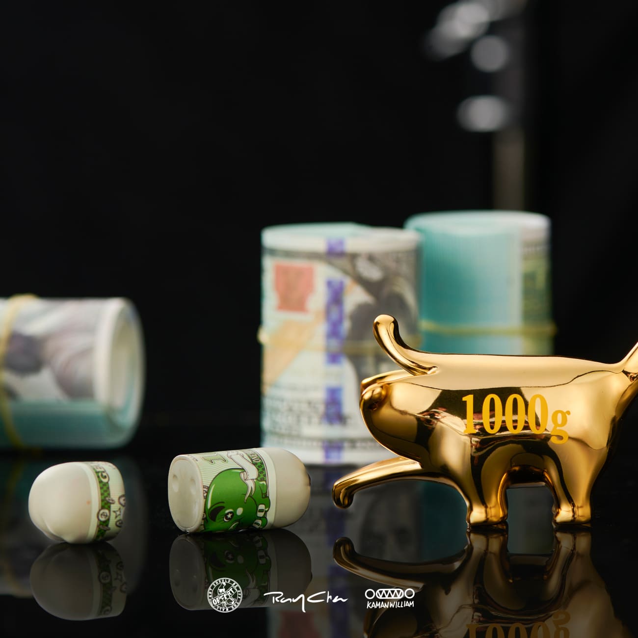 OFFART Studio x Kamanwilliam x RayChan - Electroplating Bananaers Dog