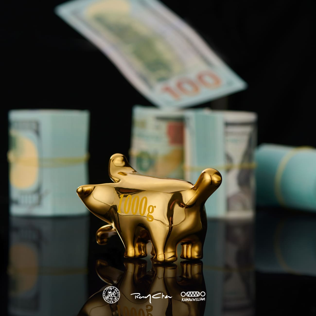 OFFART Studio x Kamanwilliam x RayChan - Electroplating Bananaers Dog