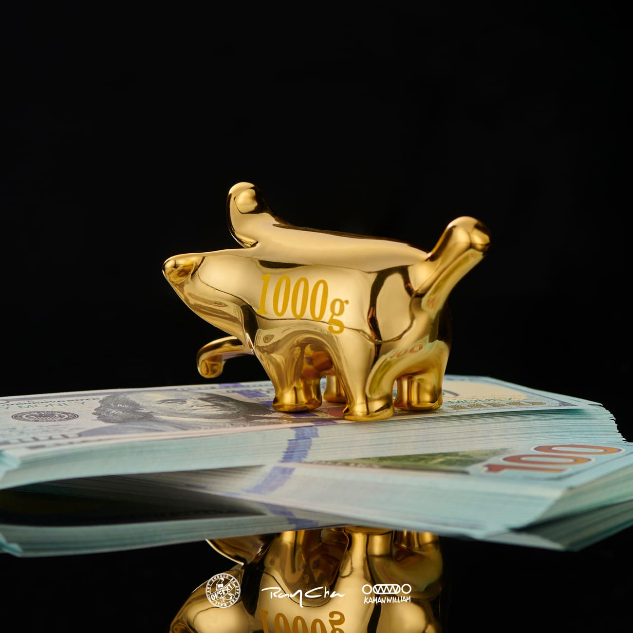 OFFART Studio x Kamanwilliam x RayChan - Electroplating Bananaers Dog